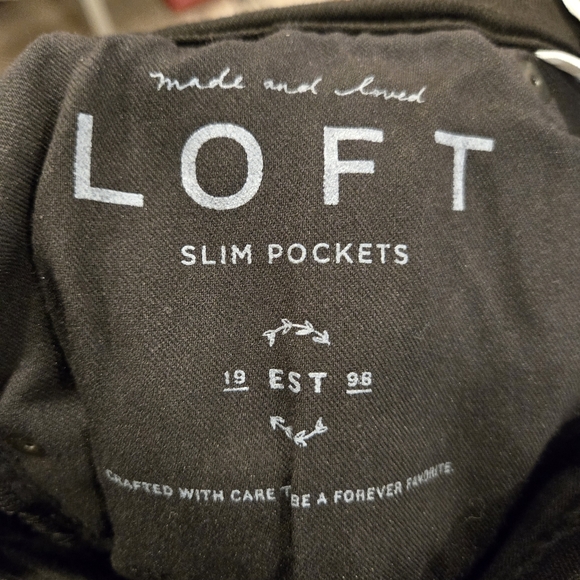 NWT Loft Button Fly Frayed Hem Skinny Jeans Size 6 - Picture 10 of 11